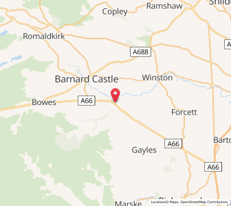 Map of Rokeby, EnglandEngland