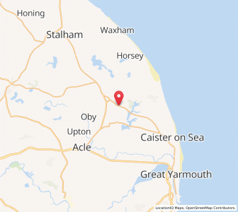 Map of Rollesby, EnglandEngland