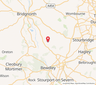 Map of Romsley, EnglandEngland