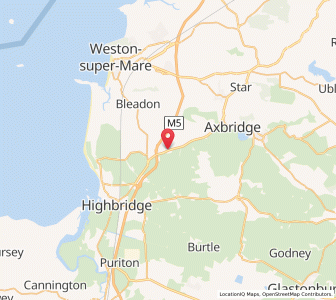 Map of Rooks Bridge, EnglandEngland