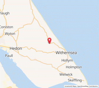 Map of Roos, EnglandEngland