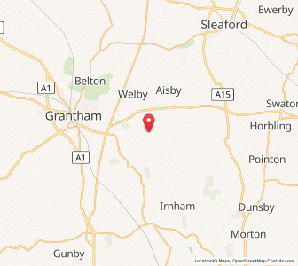 Map of Ropsley, EnglandEngland