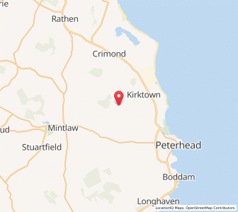 Map of Rora, ScotlandScotland