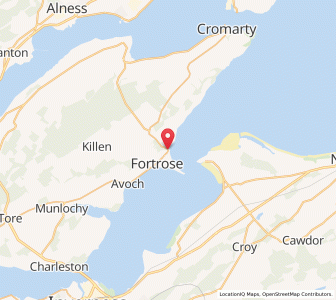 Map of Rosemarkie, ScotlandScotland