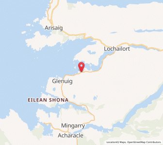 Map of Roshven, ScotlandScotland