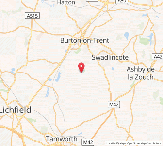 Map of Rosliston, EnglandEngland