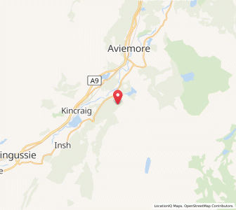Map of Rothiemurchus, ScotlandScotland