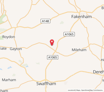 Map of Rougham, EnglandEngland