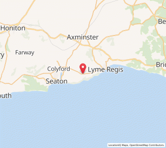 Map of Rousdon, EnglandEngland