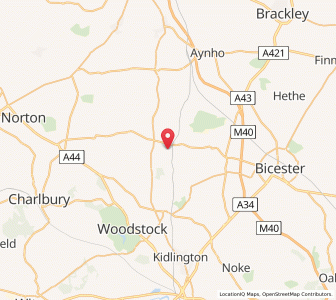 Map of Rousham, EnglandEngland