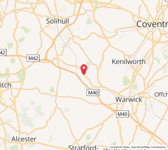 Map of Rowington, EnglandEngland