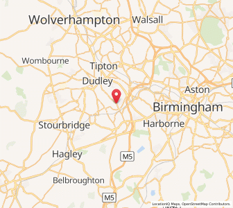 Map of Rowley Regis, EnglandEngland