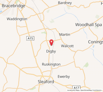 Map of Rowston, EnglandEngland