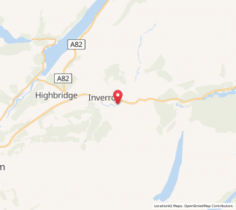 Map of Roybridge, ScotlandScotland