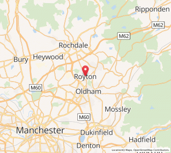 Map of Royton, EnglandEngland