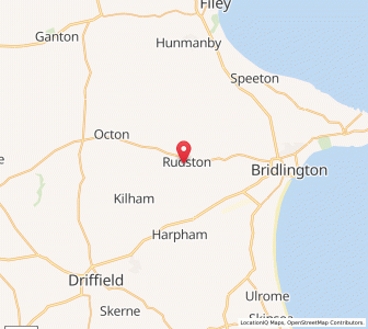 Map of Rudston, EnglandEngland