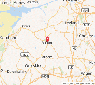 Map of Rufford, EnglandEngland