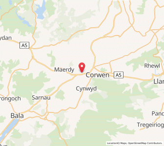 Map of Rug, WalesWales