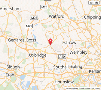 Map of Ruislip, EnglandEngland