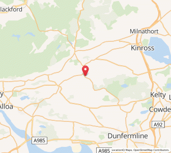 Map of Rumblingbridge, ScotlandScotland