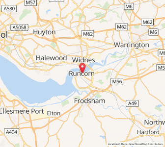 Map of Runcorn, EnglandEngland