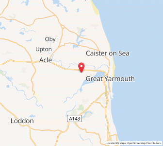 Map of Runham, EnglandEngland