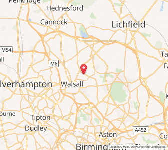 Map of Rushall, EnglandEngland