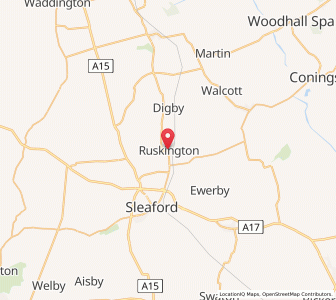 Map of Ruskington, EnglandEngland
