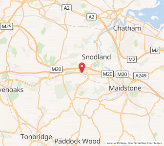 Map of Ryarsh, EnglandEngland