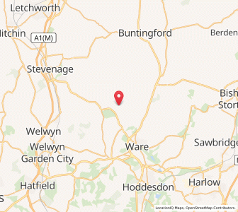 Map of Sacomb, EnglandEngland