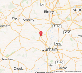 Map of Sacriston, EnglandEngland