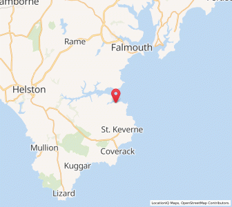 Map of Saint Anthony, EnglandEngland