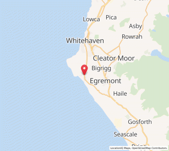 Map of Saint Bees, EnglandEngland