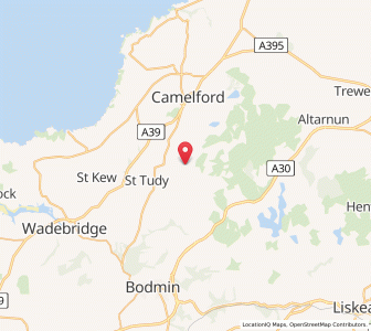Map of Saint Breward, EnglandEngland