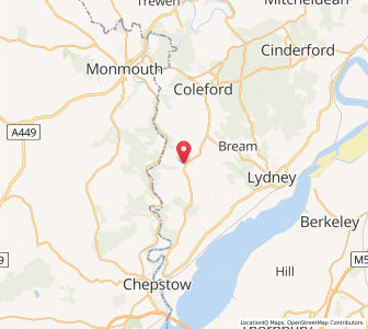 Map of Saint Briavels, EnglandEngland
