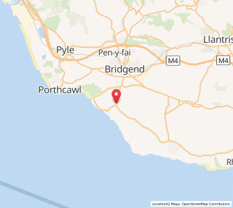 Map of Saint Brides Major, WalesWales