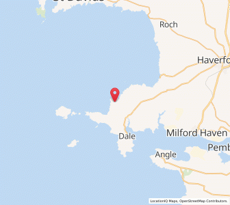 Map of Saint Brides, WalesWales