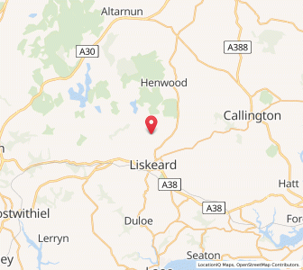Map of Saint Cleer, EnglandEngland