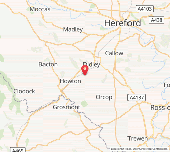 Map of Saint Devereux, EnglandEngland