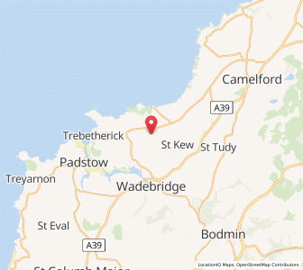 Map of Saint Endellion, EnglandEngland