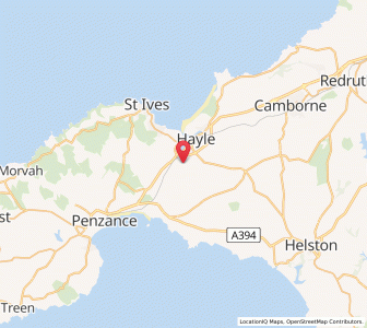 Map of Saint Erth, EnglandEngland