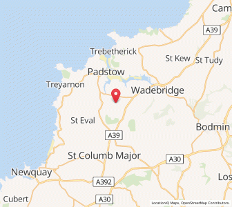 Map of Saint Issey, EnglandEngland