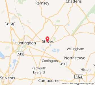 Map of Saint Ives, EnglandEngland