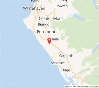 Map of Saint John Beckermet, EnglandEngland