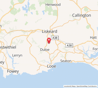 Map of Saint Keyne, EnglandEngland