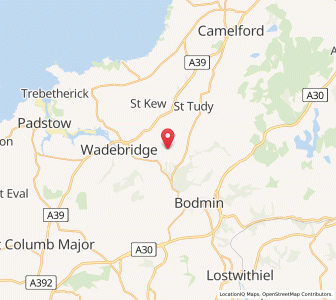 Map of Saint Mabyn, EnglandEngland