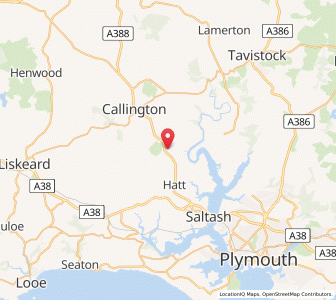 Map of Saint Mellion, EnglandEngland
