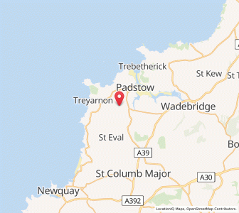 Map of Saint Merryn, EnglandEngland