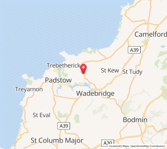 Map of Saint Minver, EnglandEngland