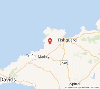Map of Saint Nicholas, WalesWales
